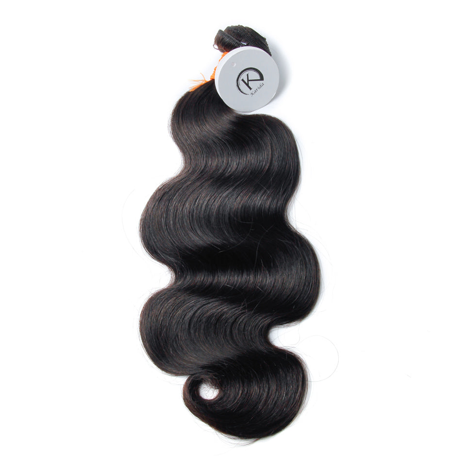 Super double draw body wave virgin human hair bundles unprocessed full and thick