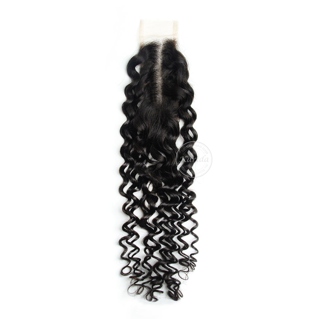 Jerry curl Lace closure 2x6inch HD human virgin hair closure top quality human hair