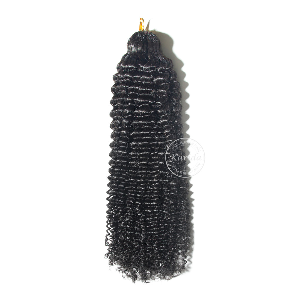 Kinky curly natural color crochet braids virgin human hair new arrival