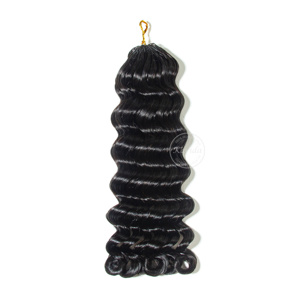 Natural wave crochet braids virgin hair human hair extension natural color
