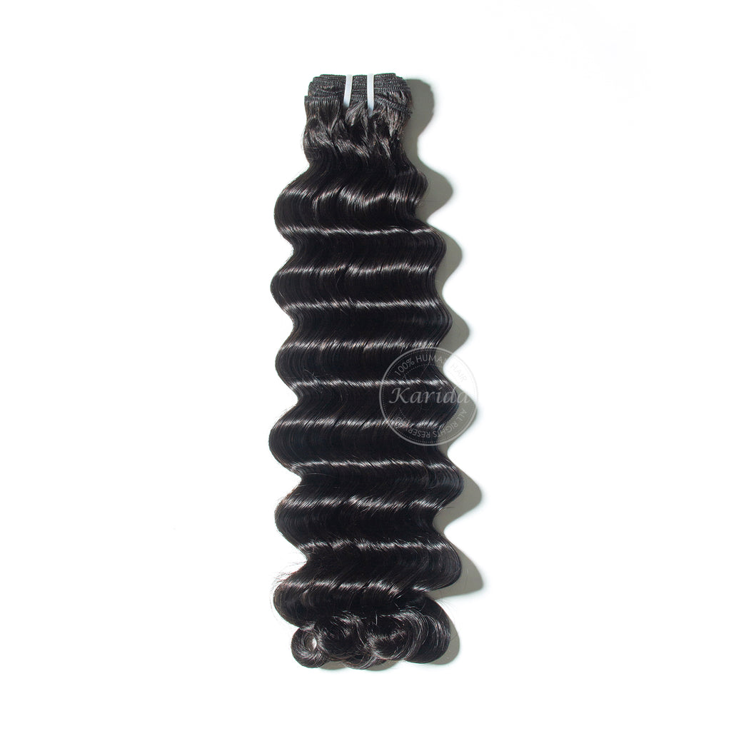 Natural wave super double draw virgin hair bundles natural color unprocessed
