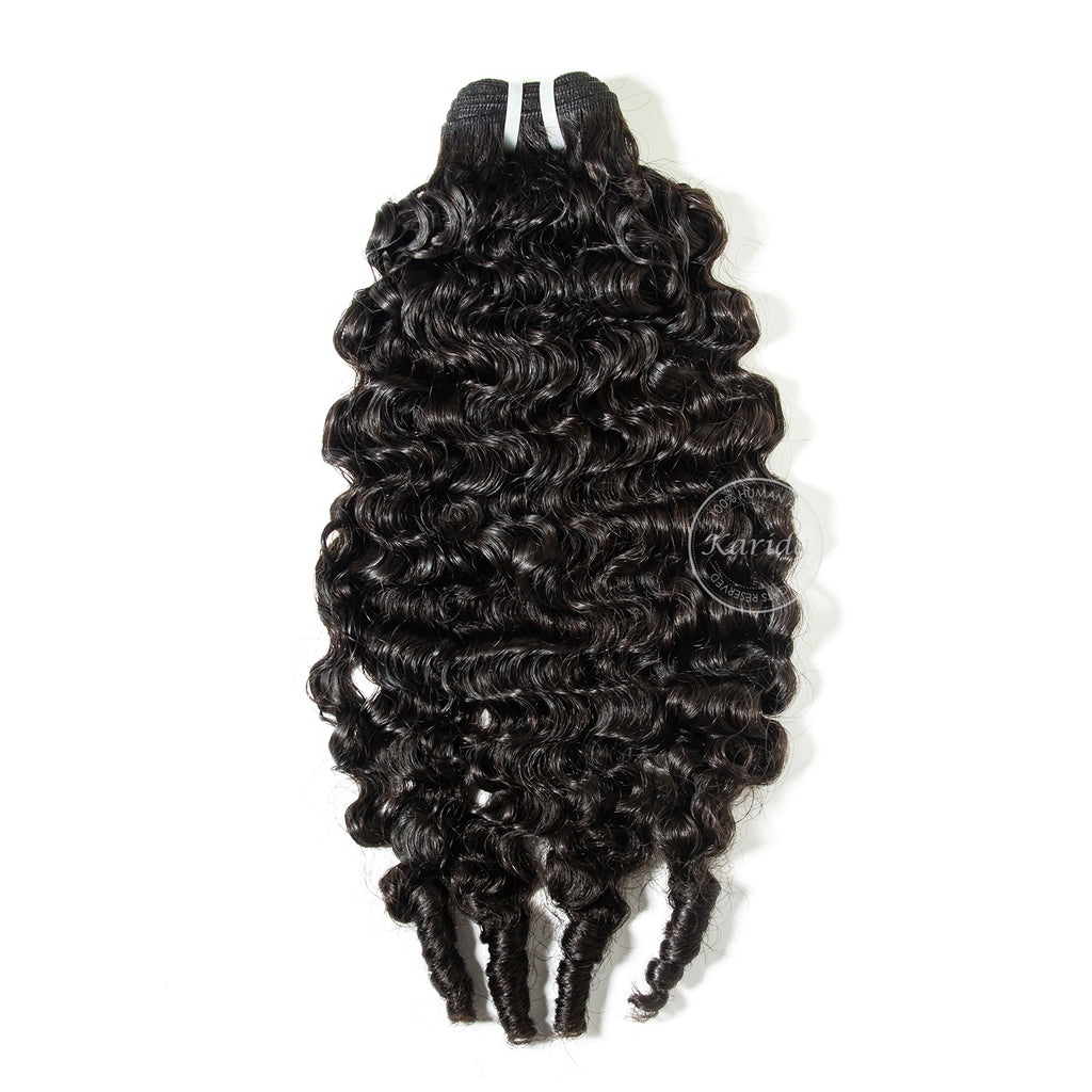 Raw hair buemese curly hair bundles one donor hair unprocessed natural color