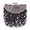 13X6 lace frontal water wave natural color 12-22 HD and transparent lace frontal virgin hair