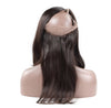 360 frontal band straight hair lace frontal with body hair natural color