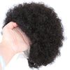 Afro puff pixie cut lace wig natural black human hair wigs price free shipping