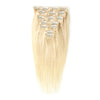 Blonde #613 clip in extensions straight hair piece 100% human hair extensions