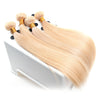 4Bundles Blonde body wave straight European #613 color hair weave