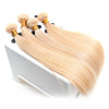 4Bundles Blonde body wave straight European #613 color hair weave