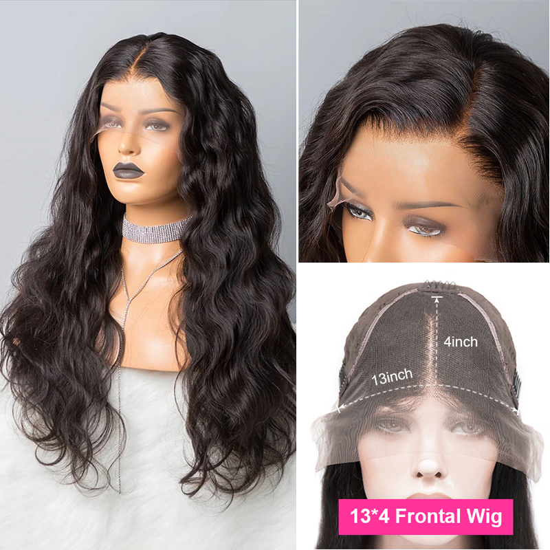 Thick human hair sales lace front wig