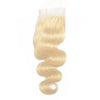 Body wave blonde 613 color HD and transparent lace closure 5x5inch virgin lace closure