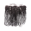 Lace frontal kinky curly hair HD / transparent virgin human hair frontal 13x4 natural color