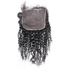 Curly hair pattern HD / Transparent lace closure 7X7inch pre-plucked 100% human hair