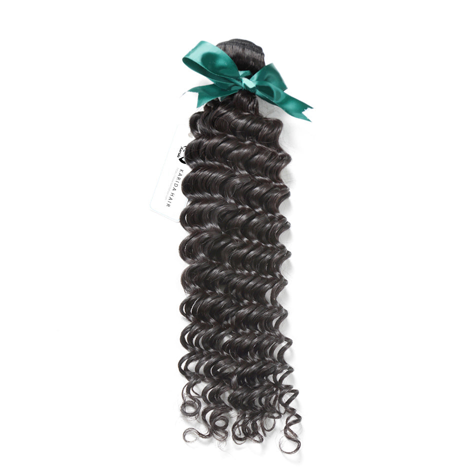 Premium bundles deep wave one donor hair unprocessed raw hair wholesale