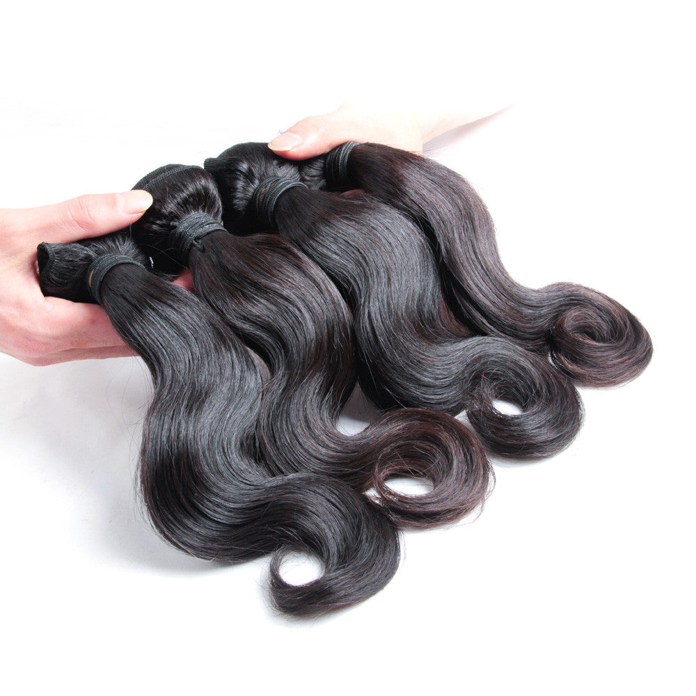 4Bundles wholesale virgin malaysian hair body wave Karida hair weave