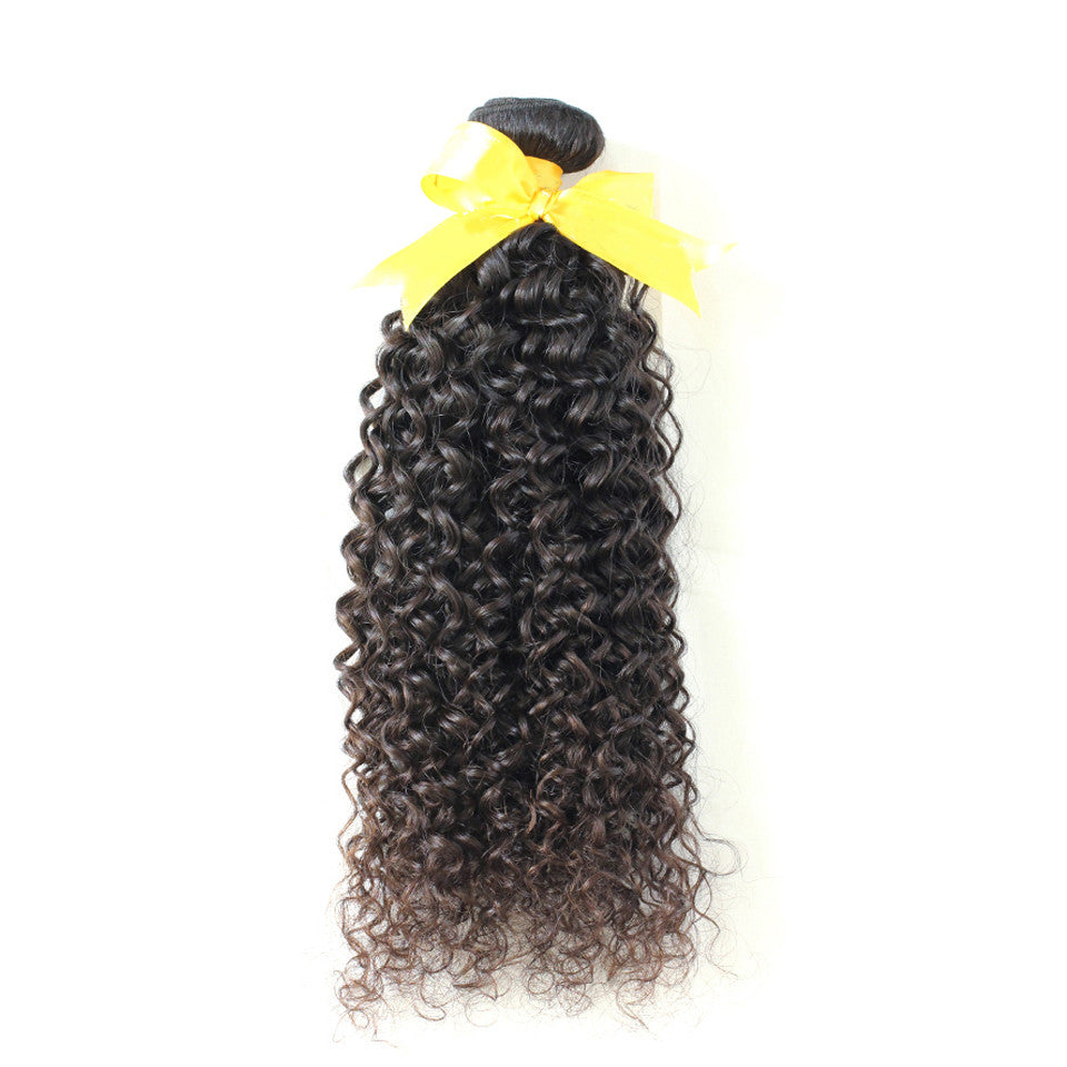Wholesale hair bundles curly virgin hair weft brazilian human hair extensions