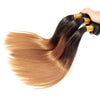 3Bundles ombre #27 brazilian peruvian hair straight blonde hair ombre bundles