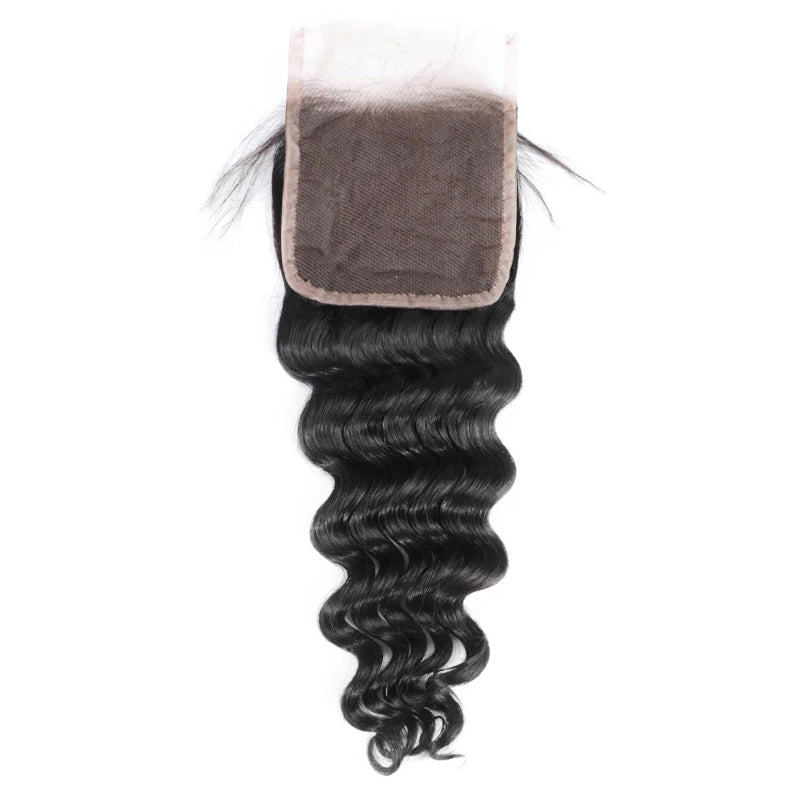 Natural wave 6x6 HD and transparent virgin human hair lace closure natural color with baby hair