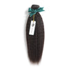 Kinky straight premium bundles one donor hair weft unprocessed natural color