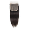 Raw hair straight hair closure 6X6 HD and transparent natural color hair line pre plucked
