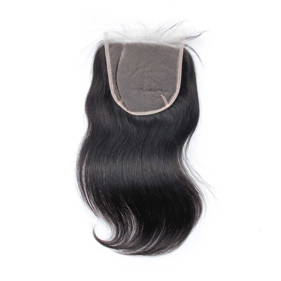 Straight hair 6x6inch lace closure HD and transparent lace unprocessed human lace closure