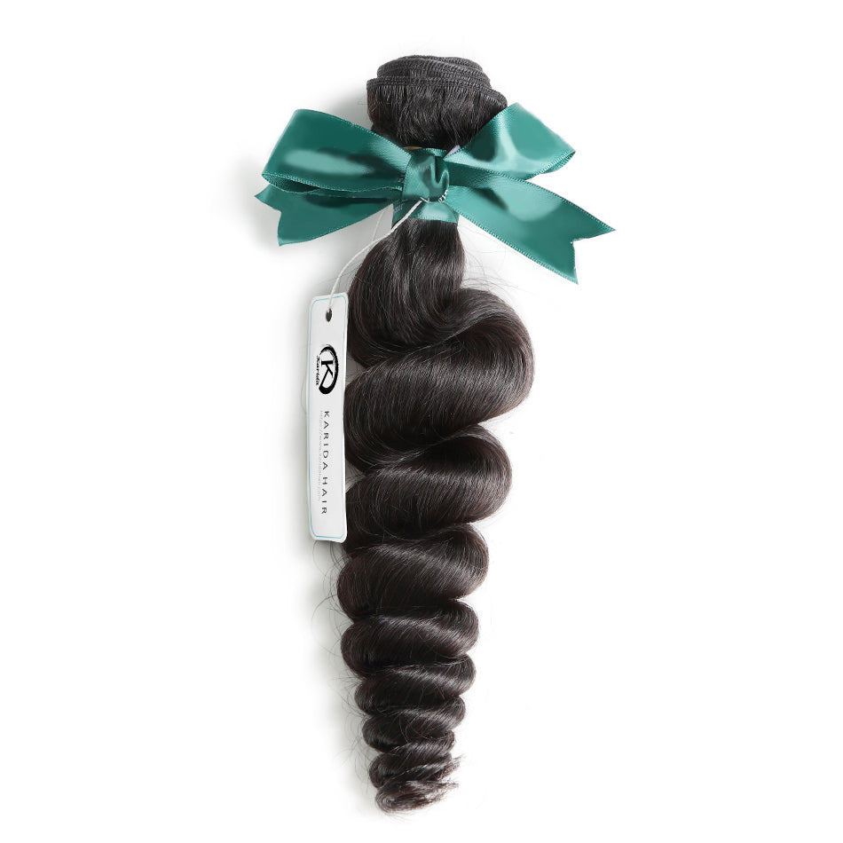Loose wave premium top grade Karida hair 100% raw human hair bundles