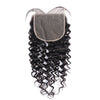 Virgin hair deep wave HD closure 6X6 transparent lace 10-20Inch natural color with baby hair