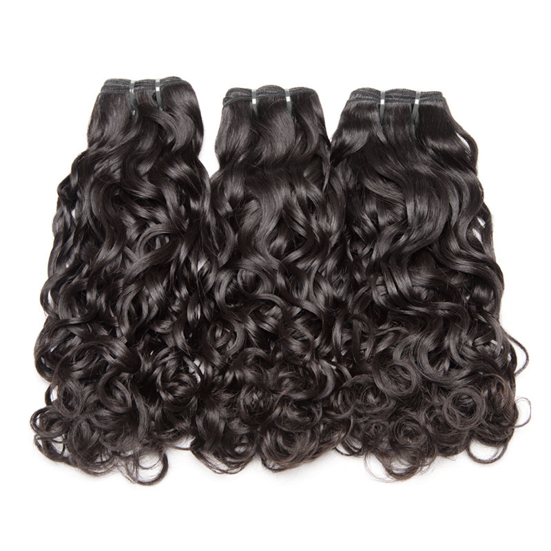 3 Bundles beautiful water wave brazilian hair new arrvial wet and wavy human hair