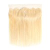 Raw hair straight 13X6 frontal 613 color HD and transparent lace Premium blonde hair
