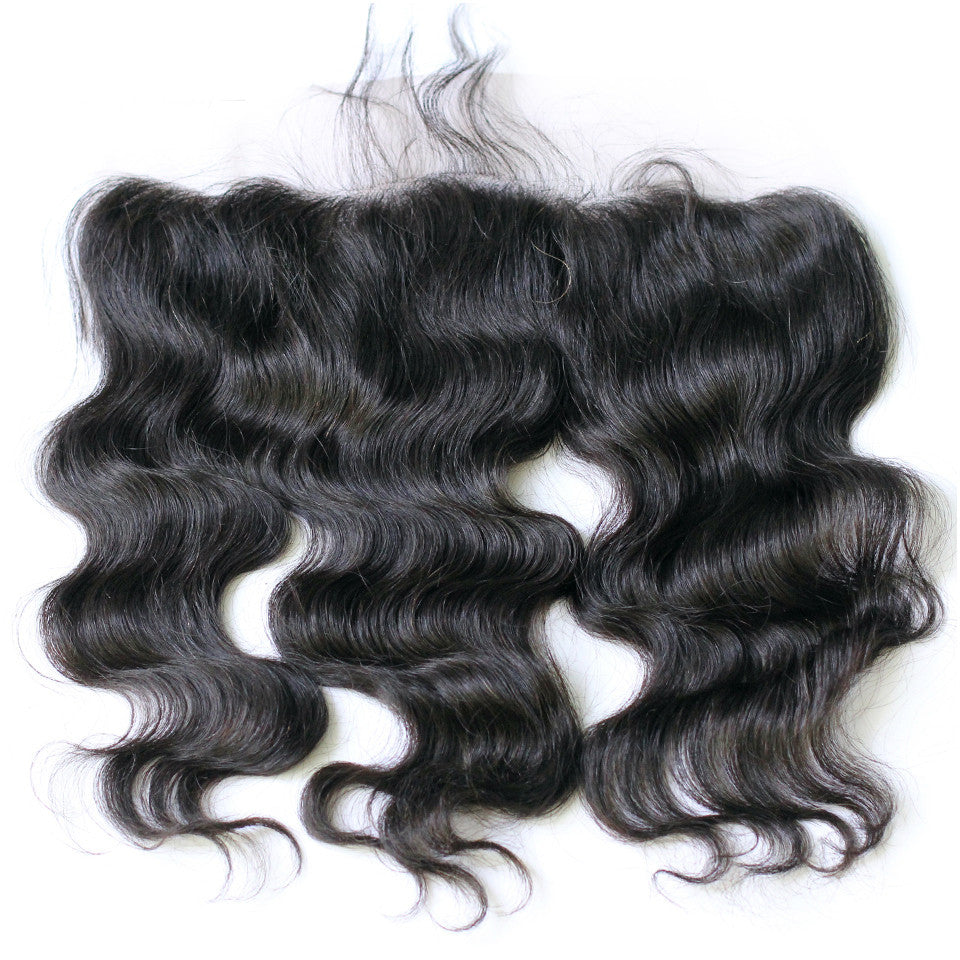 Lace frontal HD / Transparent body wave 13x4inch human virgin hair lace frontal natural hair line